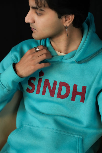 Sindh Heritage Hoodie – Ocean Teal Edition